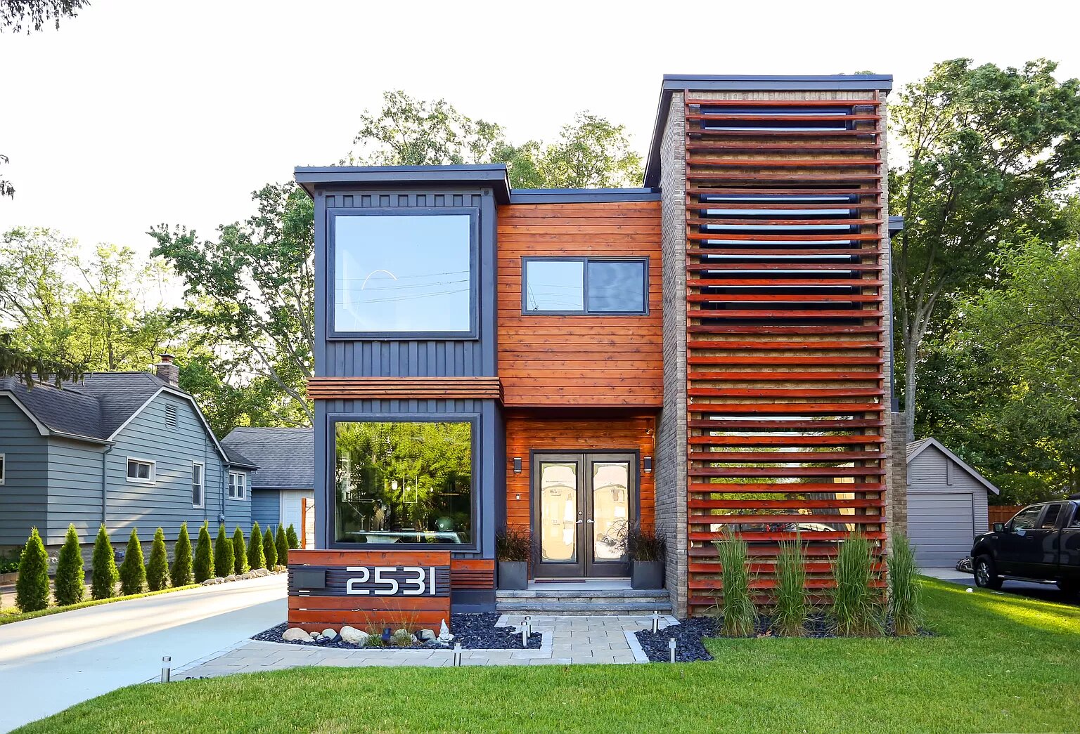 Luxury Shipping Container House, Royal Oak, Michigan 1